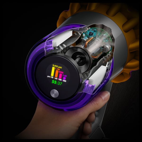 Dyson V15 Detect Absolute 2-in-1-varsi-imuri Akku Kuiva HEPA Pussiton 0,77 L Ruostumaton teräs