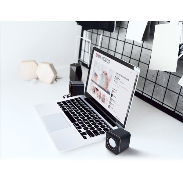 Techly ICC SP-320ETY højttaler Sort Ledningsført 3 W