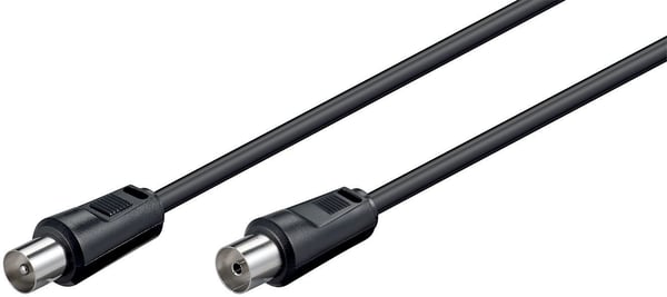 Microconnect COAX015 koaxial kabel 1,5 m Koaksial Sort