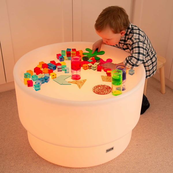 Tickit Sensory Mood Discovery Table natlys til baby Fritstående Hvid