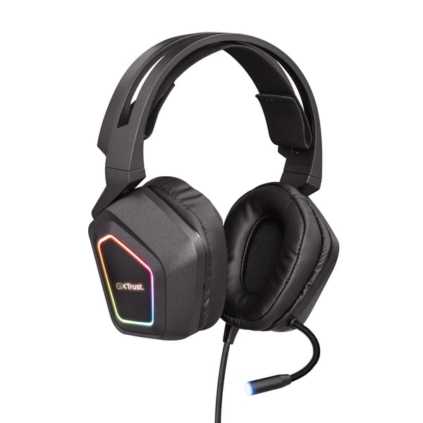 Trust GXT 450 Blizz RGB 7.1 Surround Kuulokkeet Langallinen Pääpanta Pelaaminen USB A-tyyppi Musta