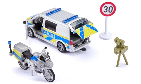 Siku VW T6 with motorbike police