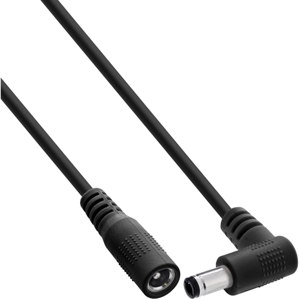 InLine 26905J el-ledning Sort 5 m DC 5.5 x 2.5 mm