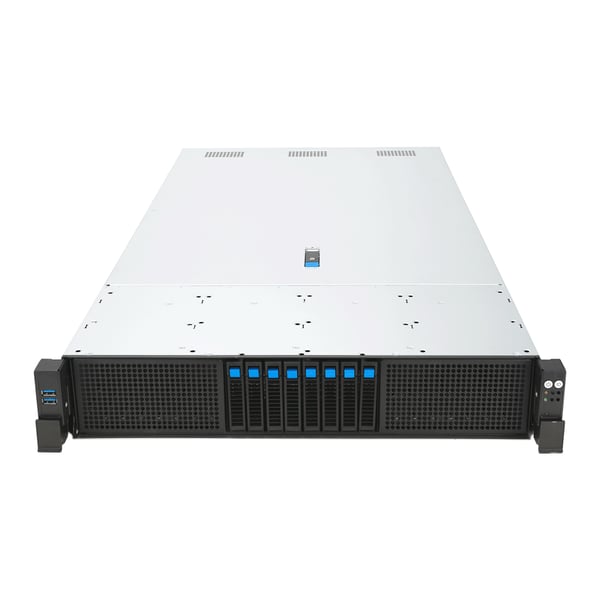 ASUS RS720-E12-RS8G Stativ (2U) Sort, Sølv