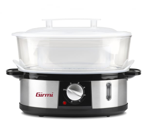 Girmi VP26 dampkoger 3 kurv(e) Fritstående 750 W Sort, Sølv
