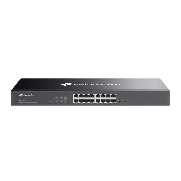 TP-Link Omada DS1016G nätverksswitchar Ohanterad Gigabit Ethernet (10/100/1000) 1U Svart