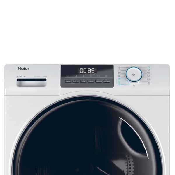 Haier HWD100-BP16929A vaskemaskine - tørretumbler Fritstående Front-læsning Hvid