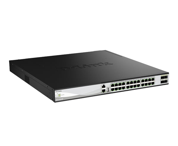 D-Link DXS-3130-28P Administreret L3 10G Ethernet (100/1000/10000) Strøm over Ethernet (PoE) Sort, Grå