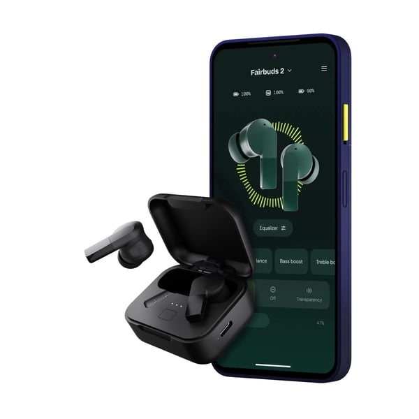 Fairphone Fairbuds 2 Kuulokkeet Langaton In-ear Puhelut/Musiikki/Urheilu/Päivittäinen Bluetooth Musta