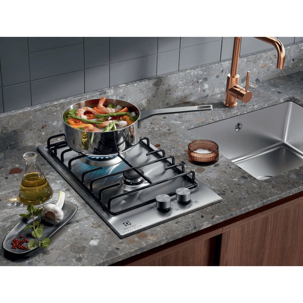 Electrolux EGG3222N Rostfritt stål Inbyggd 29 cm Gas 2 zone(s)