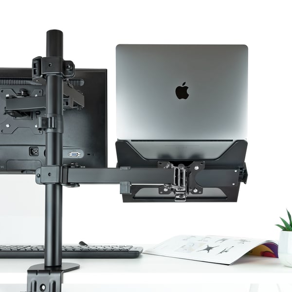TooQ TQLH1117-B Ställ för bärbara datorer Armstativ för bärbar dator Svart 43,9 cm (17.3")