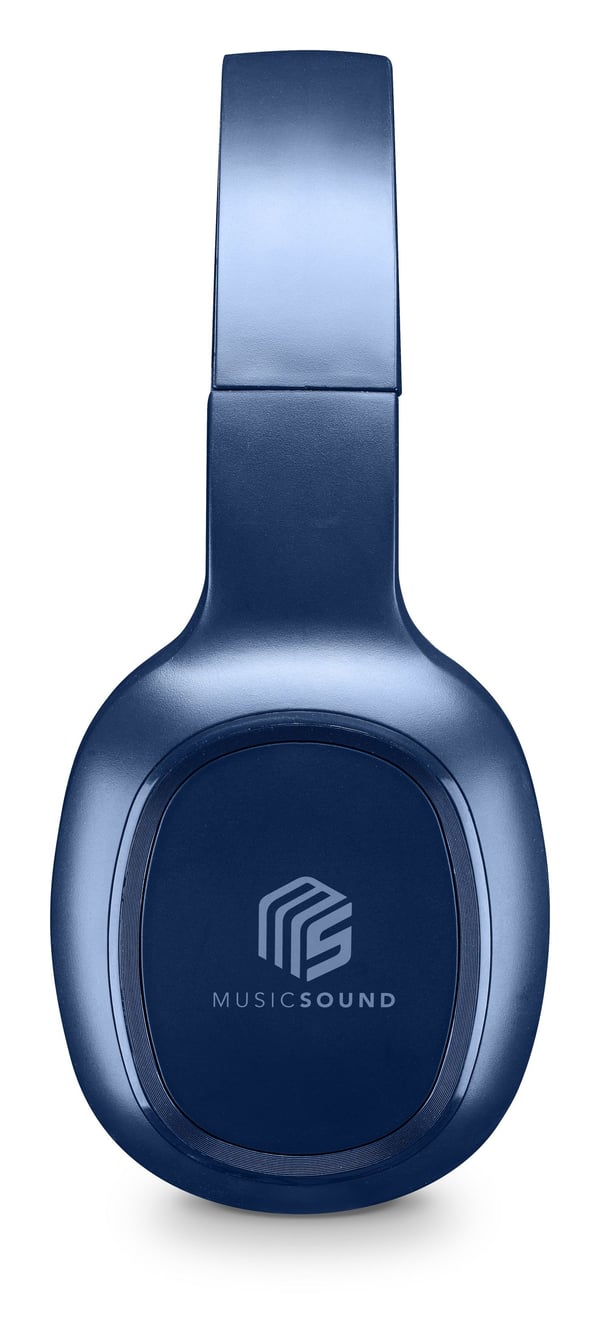 Music Sound 8018080412059 Headset Trådlös Huvudband Samtal/musik Bluetooth Blå