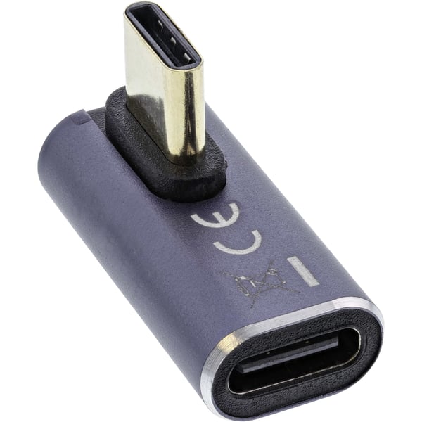 InLine 35900C kabelomvandlare (hane/hona) USB Type-C Grå