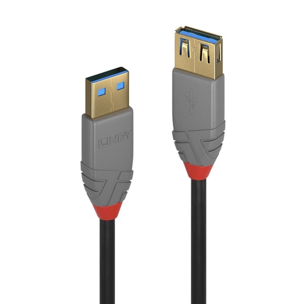 Lindy 36761 USB-kabel USB 3.2 Gen 1 (3.1 Gen 1) 1 m USB A 5 Gbit/sek. Sort