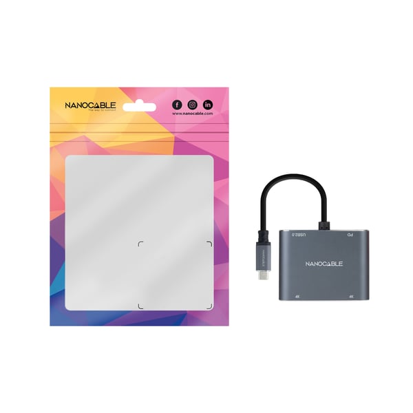 Nanocable 10.16.4305 USB grafisk adapter Grå