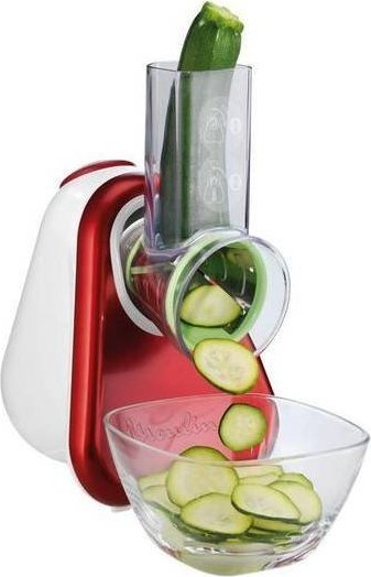 Moulinex DJ755G Elektriske rivejern og spiralizer Elektrisk rivejern Rød, Hvid