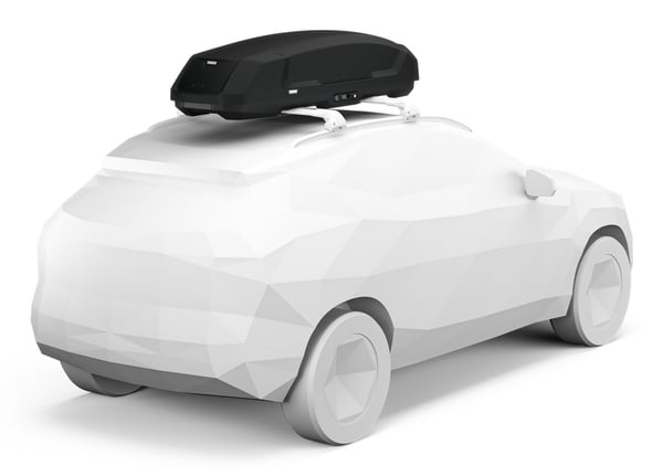 Thule Force 3 L Sport Kova suksiboksi Musta