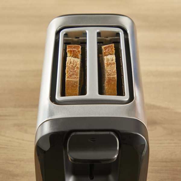 Tefal Subito TT5S1DE0 leivänpaahdin 7 2 viipale(i)ta 1300 W Musta, Ruostumaton teräs