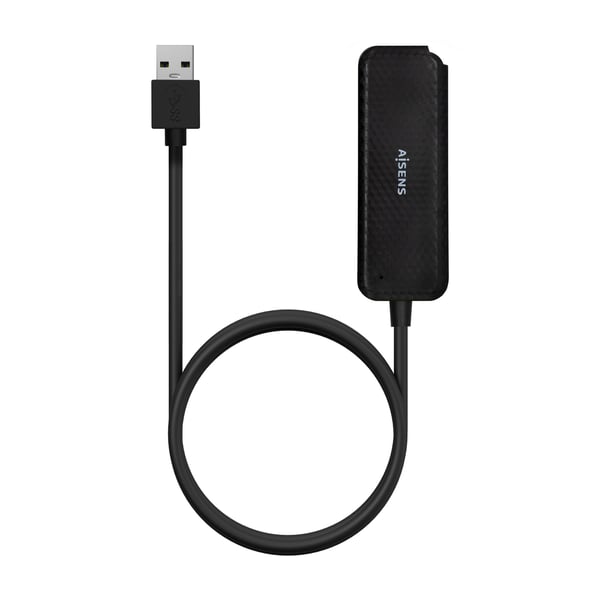 AISENS A106-0714 keskitin USB 3.2 Gen 1 (3.1 Gen 1) Type-A 5000 Mbit/s Musta