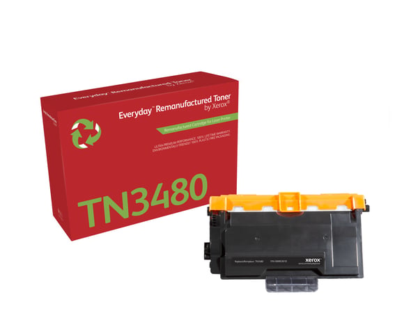 Everyday™ Mono Remanufactured Toner by Xerox compatible with Brother TN3480, Hög kapacitet