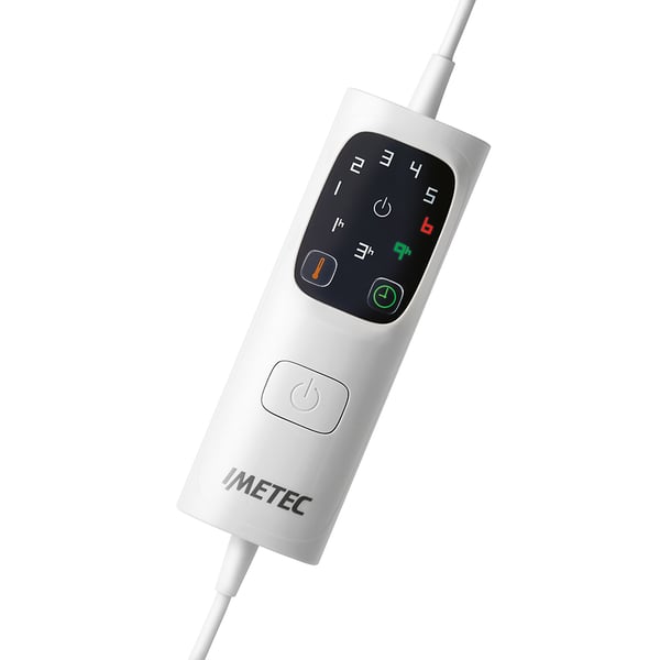 Imetec 16775 sähköhuopa ja -tyyny Sähkökäyttöinen huopa 150 W Harmaa, Valkoinen Sametti