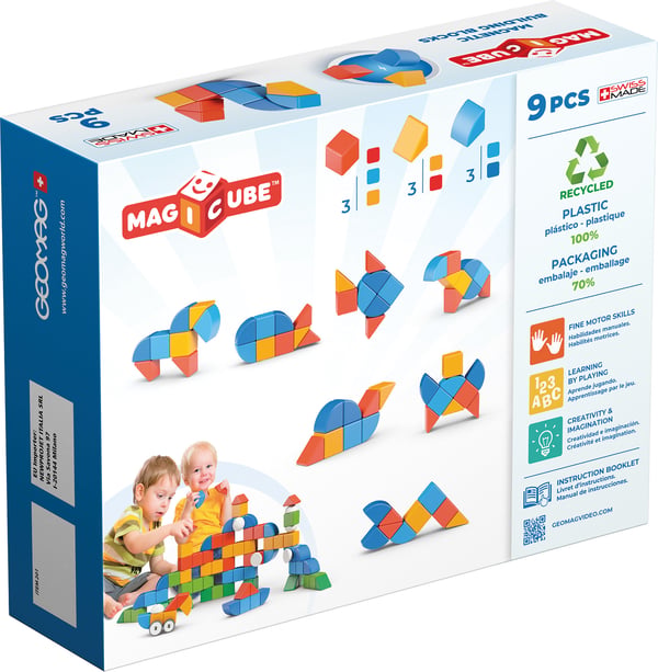 Geomag MagiCube 3 Shapes Recycled Animals