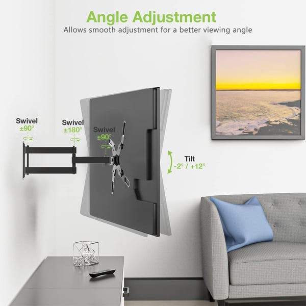 Techly ICA-PLB 136M TV-kiinnike 139,7 cm (55") Musta