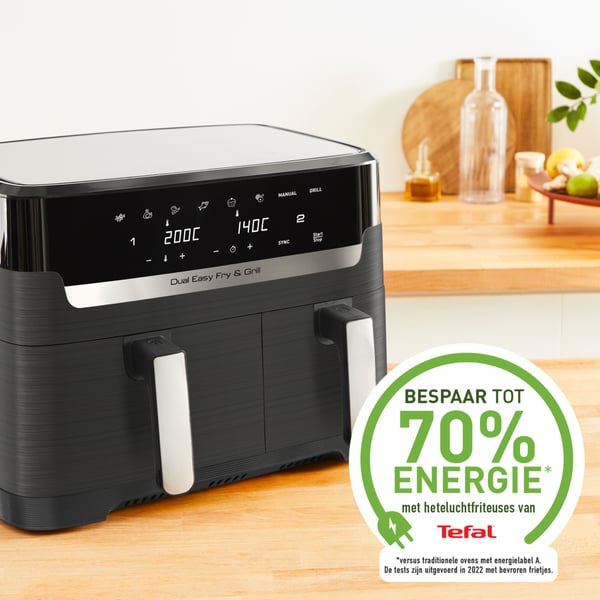 Tefal Dual Easy Fry & Grill 8,3 L Airfryer EY905B