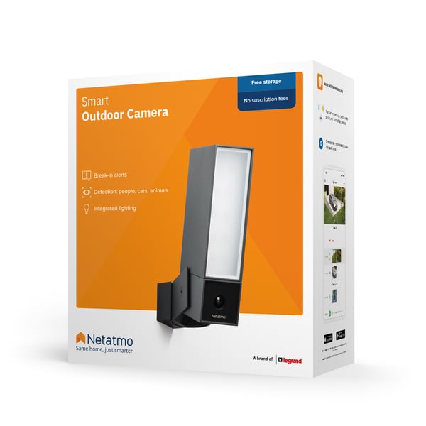 Netatmo Presence Låda IP-säkerhetskamera Utomhus 1920 x 1080 pixlar Vägg