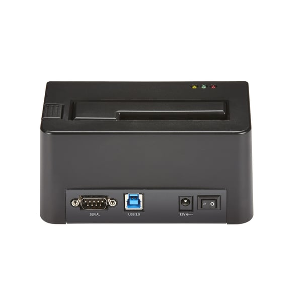StarTech.com Hårddiskraderare med ett fack, fristående HDD-/SSD-raderare, USB 3.0 till SATA II (3 Gbps), 9 raderingslägen, LCD-bildskärm, säker dockningsstation för hårddiskraderare, DB-9-skrivarport, TAA-kompatibel