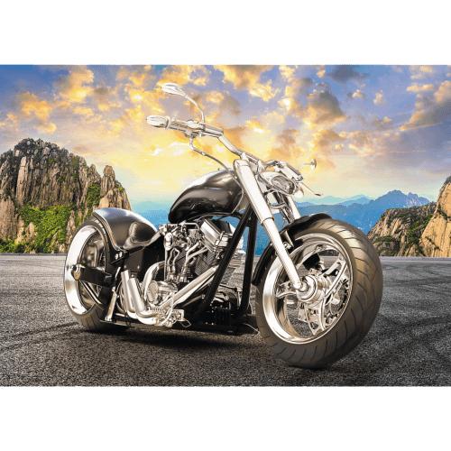 Trefl Black motorcycle Puslespil 500 stk Sport