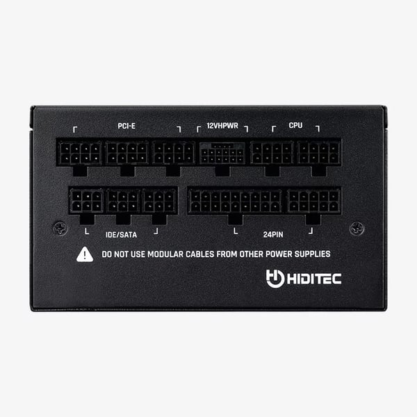 Hiditec GDX750 v2 strömförsörjningsenheter 750 W 20+4 pin ATX ATX Svart