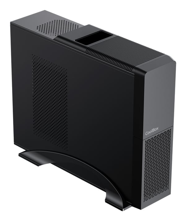 CoolBox PC micro ATX T313 Slim Low Profile (Slimline) Musta