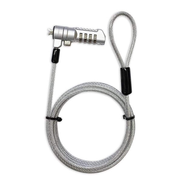 Techly IQ-LOK-16-K kabellås Sølv 1,8 m