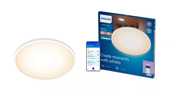 Philips SuperSlim LED loftslampe, justerbart hvidt lys 2700 K til 6500 K, 32 W