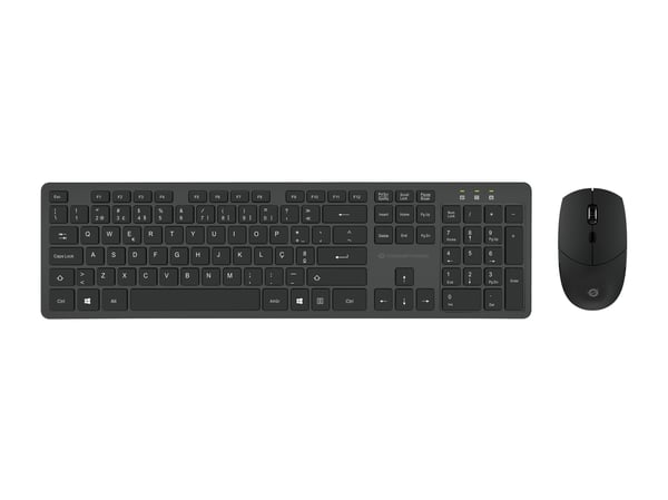 Conceptronic ORAZIO01PT tangentbord Mus inkluderad Kontor RF Trådlös QWERTY Portugisisk Svart
