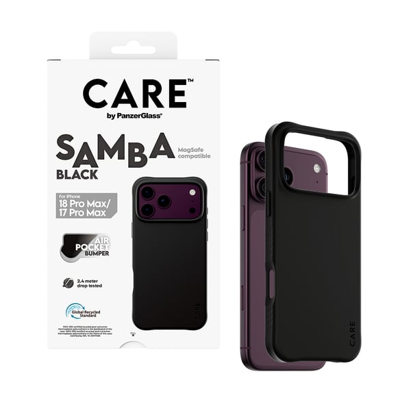 PanzerGlass CARE™ by ® Samba Case Sort m. MagSafe iPhone 2026 Pro Max | 17 Pro Max