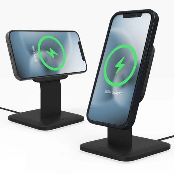 mophie snap+ wireless stand Smartphone Svart Trådlös laddning Snabb laddning inomhus