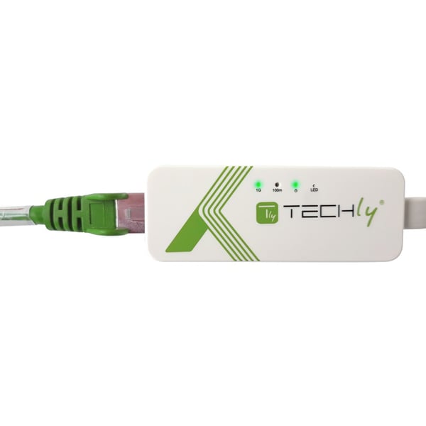 Techly IDATA USB-ETGIGA-3A nätverkskort Ethernet 5000 Mbit/s