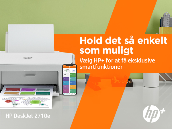 HP DeskJet 2710e Trådløst All-in-One Farve Printer, Instant Ink; Kopimaskine, scanner