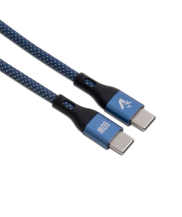 Vultech CS-NCC12BL USB-kablar USB 2.0 1,2 m USB C 0,48 Gbit/s 100 W Blå