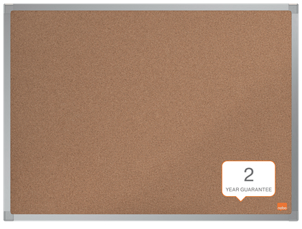 Nobo 1915460 anslagstavla med ficka inomhus Brun Aluminium