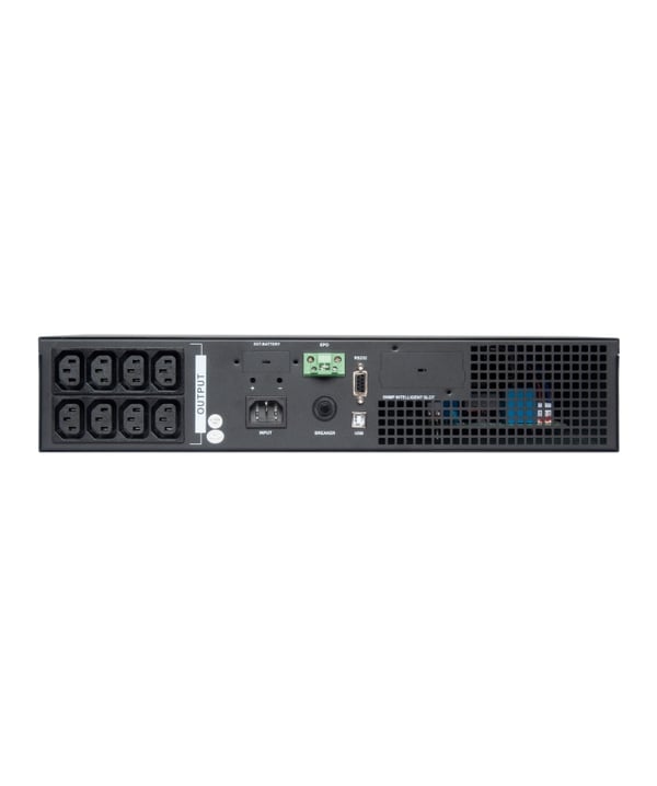 Vultech GS-1KVAS-RK UPS-virtalähde Taajuuden kaksoismuunnos (verkossa) 1 kVA 1000 W 8 AC-pistorasia(a)