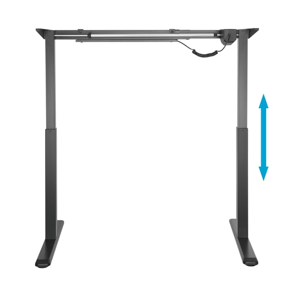 AISENS DF01B-079 stel til skrivebord Elektrisk 2 ben Sort