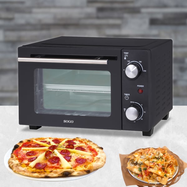 Sogo HOR-SS-10530 bänkugn 10 l 800 W Svart Grill