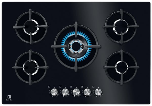Electrolux KGG75372K Sort Indbygget 75 cm Gaskomfur 5 zone(s)