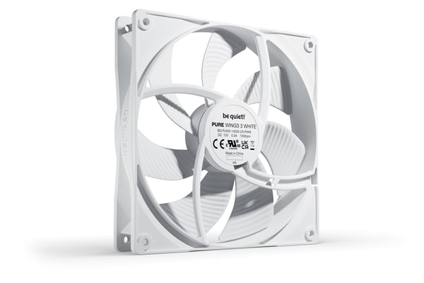 be quiet! Pure Wings 3 140mm PWM White Tietokonekotelo Tuuletin 14 cm Valkoinen 1 kpl