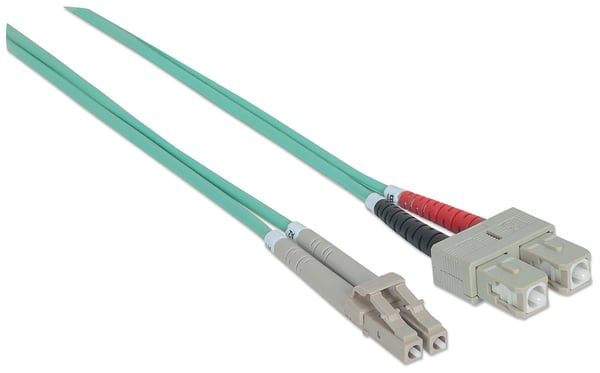 Intellinet 750165 InfiniBand och fiberoptisk kabel 3 m LC SC Aqua