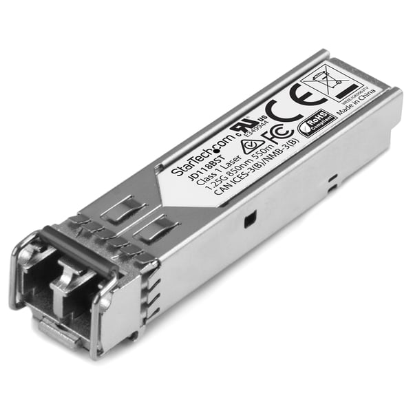 StarTech.com JD118BST modul til netværksmodtager Fiberoptisk 1250 Mbit/s SFP 850 nm StarTech.com JD118BST modul til netværksmodtager Fiberoptisk 1250 Mbit/s SFP 850 nm