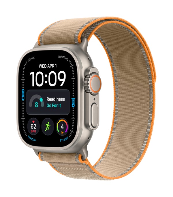 Apple Watch Ultra 4 OLED 49 mm Digital 422 x 514 pixel Berøringsskærm 5G Titanium Wi-Fi GPS (satellit)
